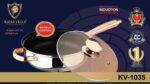 Kaisa villa frypan with Lid and marble coating KV1035 - Image 2