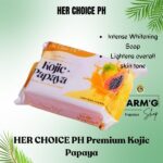 Her Choice Ph Kojic Papaya Intense Whitening Soap 120g - Image 2