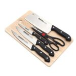 Knife set 5pcs with chopping board