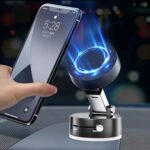 Vacuum suction phone holder
