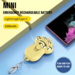 Mini emergency Type C 1500 mah battery charger - Image 2