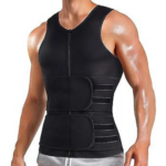 Men's black color shaper waist