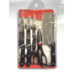 Knife set 5pcs with chopping board - Image 2