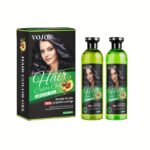 Vojo Hair Color Gel with Argan Oil 258 ml x 2pcs (Natural Black Color)